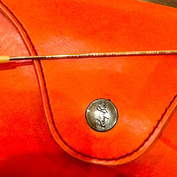 Women’s Ray-Ban 58mm Aviator Sunglasses Gold/Blue Gradient - Picture 4 of 10